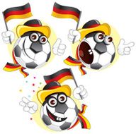 Germany cartoon ball