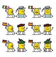 Italian Spanish &amp; German emoticons