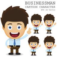Businessman cartoon character EPS 10 vector N55