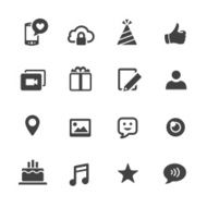 Communication and Social Media Icons - Acme Series