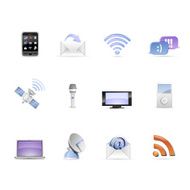 Modern Communication and Media Icons