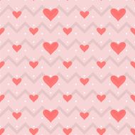 seamless pattern small dots gray zigzag hearts