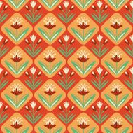 Vintage seamless Pattern with floral ornament