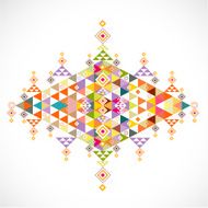 geometric pattern Thai art style template vector illustration