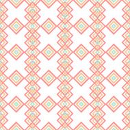 Geometric abstract rhombs seamless pattern on white