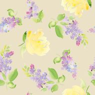 Watercolor flower pattern N3