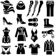 Women&#039;s Clothing Icons