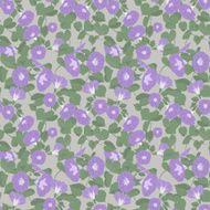 Floral pattern with morning glory background