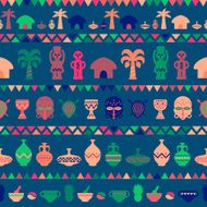 African Tribal Pattern Ethnic ornament N3