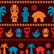 African Tribal Pattern Ethnic ornament N7