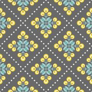 Retro floral pattern geometric seamless flowers N2