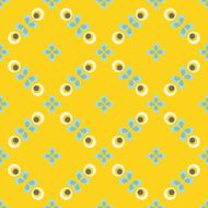 Retro floral pattern geometric seamless flowers N3