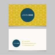 Business card template with background pattern N2