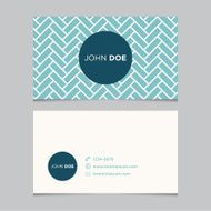 Business card template with background pattern N3