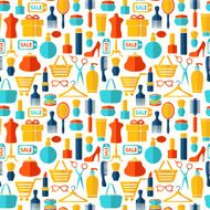 Beauty fashion sale and shopping seamless background