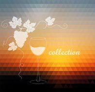 Grapevine Vector wine design elements