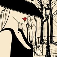 woman in Paris Montmartre