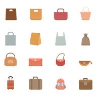 Bag icons vector eps10