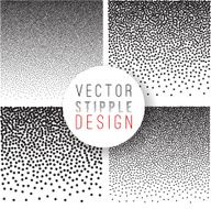 black and white halftone background