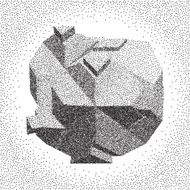 Abstract 3D shape Halftone style N2