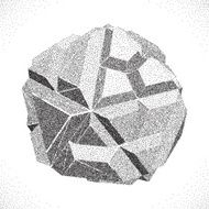 Abstract 3D shape Halftone style N3