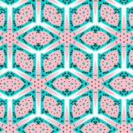Romantic pink symmetrical pattern N5