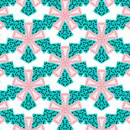 Romantic pink symmetrical pattern N7