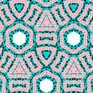 Romantic pink symmetrical pattern N11