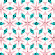 Romantic pink symmetrical pattern N13