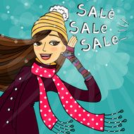 Winter shopping sale