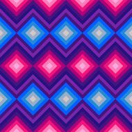 Modern crystal zig zag and rhombus seamless pattern