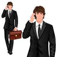 Young businessman standing N2