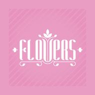 Flowers - elegance logo template for flower shop or boutique