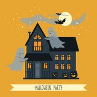 Happy Halloween Poster Vector illustration N2