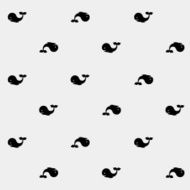 Geometric simple monochrome minimalistic vector marine pattern whales N5