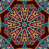 Abstract geometric oriental vintage ethnic seamless pattern ornamental