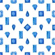 Watercolor gem pattern