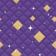 Purple Geometric Pattern with Stars