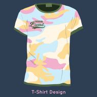 camouflage T-Shirt Design Print