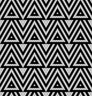 Tribal monochrome lace