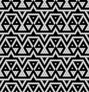 Tribal monochrome lace N4
