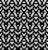 Tribal monochrome lace N5