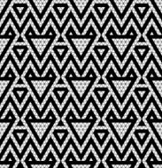 Tribal monochrome lace N9