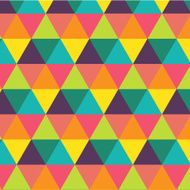 Colorful creative triangle pattern