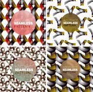 Vector set of colorful seamless geometric patterns Modern stylish abstract