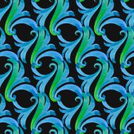 Hand drawn seamless watercolor brush pattern fashionable sophist N11
