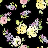 Watercolor flower pattern N12