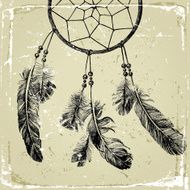 hand drawn indian dream catcher N2