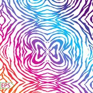 Vector zebra background with rainbow stripes