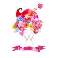 girl with flowers in your hair